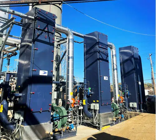 3,600 ACFM fiberbed mist collector system